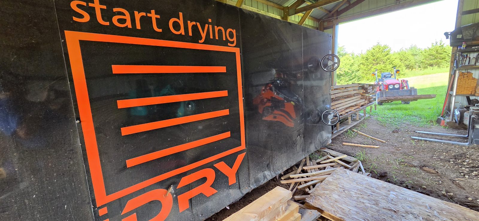 IDry vacuum kiln used for fast lumber drying in Indianola, Iowa