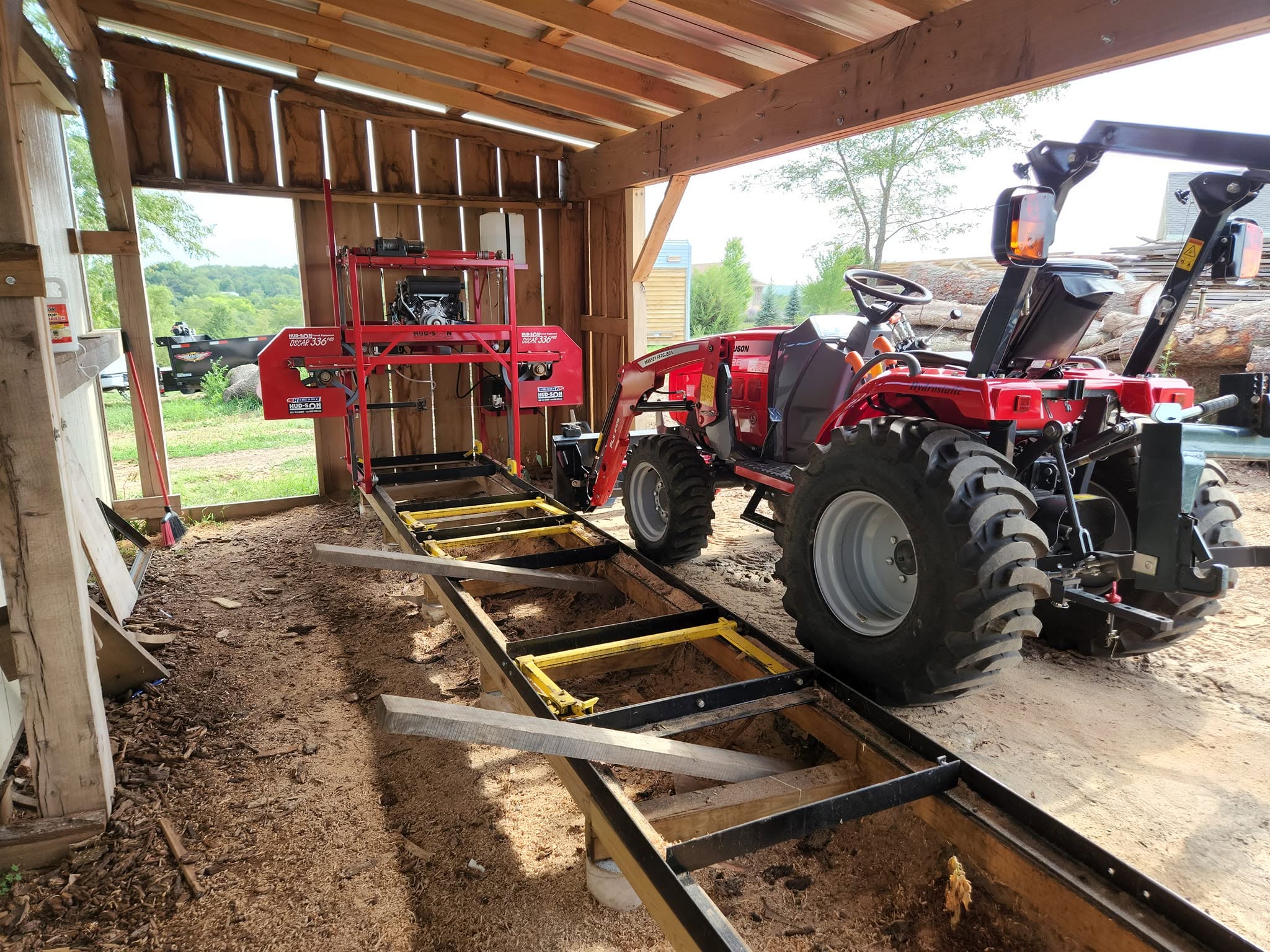 Custom milled lumber at Indianola Sawmill