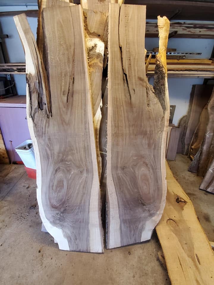 Freshly milled lumber at the sawmill